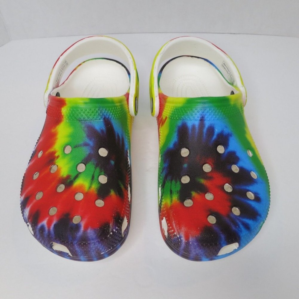 Crocs Classic Clogs Graphic Tie Dye Women Size 6 Men Size 4